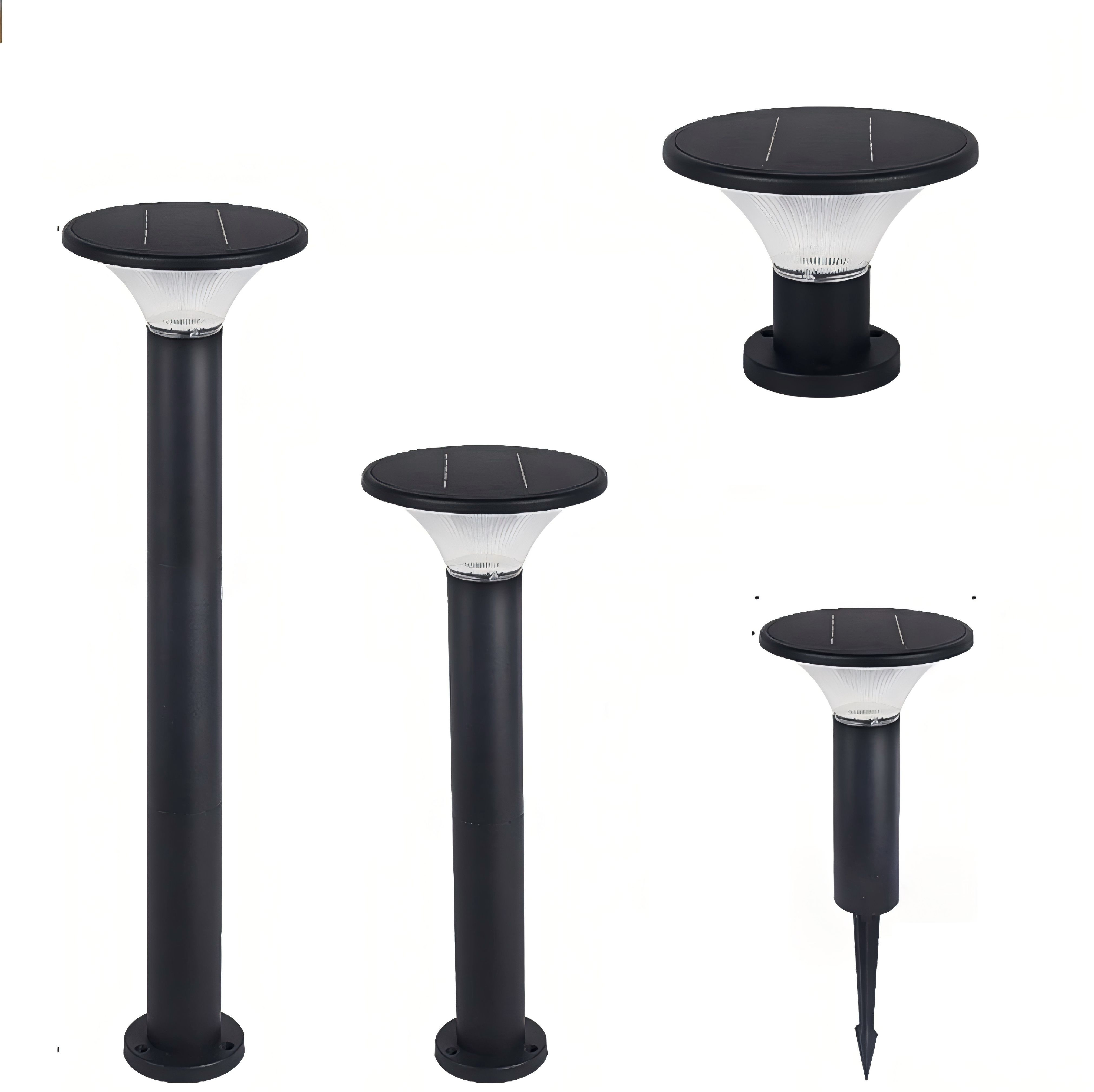Outdoor LED garden light park villa ground plug light waterproof new Chinese style solar lawn light