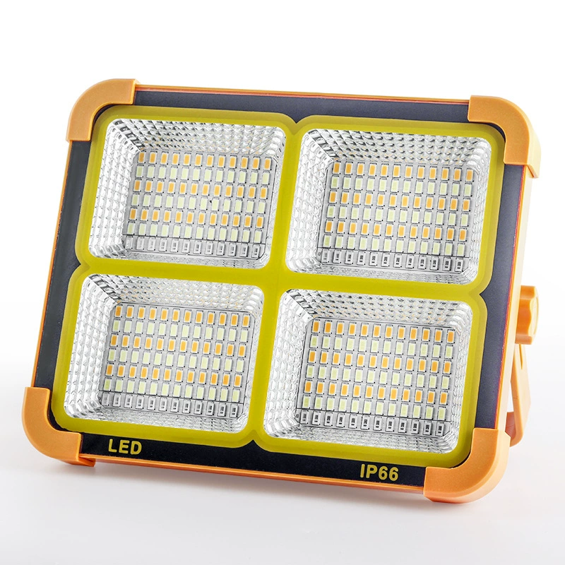 Solar charging floodlight outdoor home construction site lighting stall light night fishing camping emergency super bri