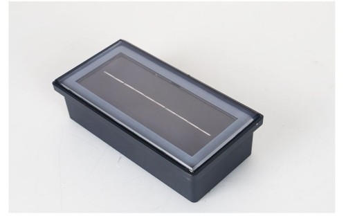 Aluminum square spike light Outdoor LED embedded floor tile light Round solar ground light