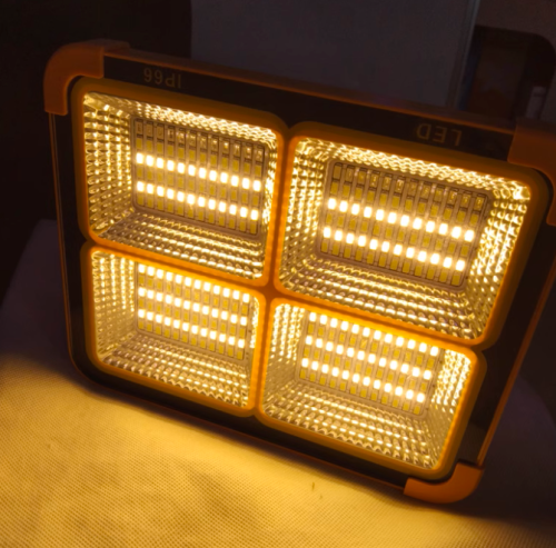 Solar charging floodlight outdoor home construction site lighting stall light night fishing camping emergency super bri