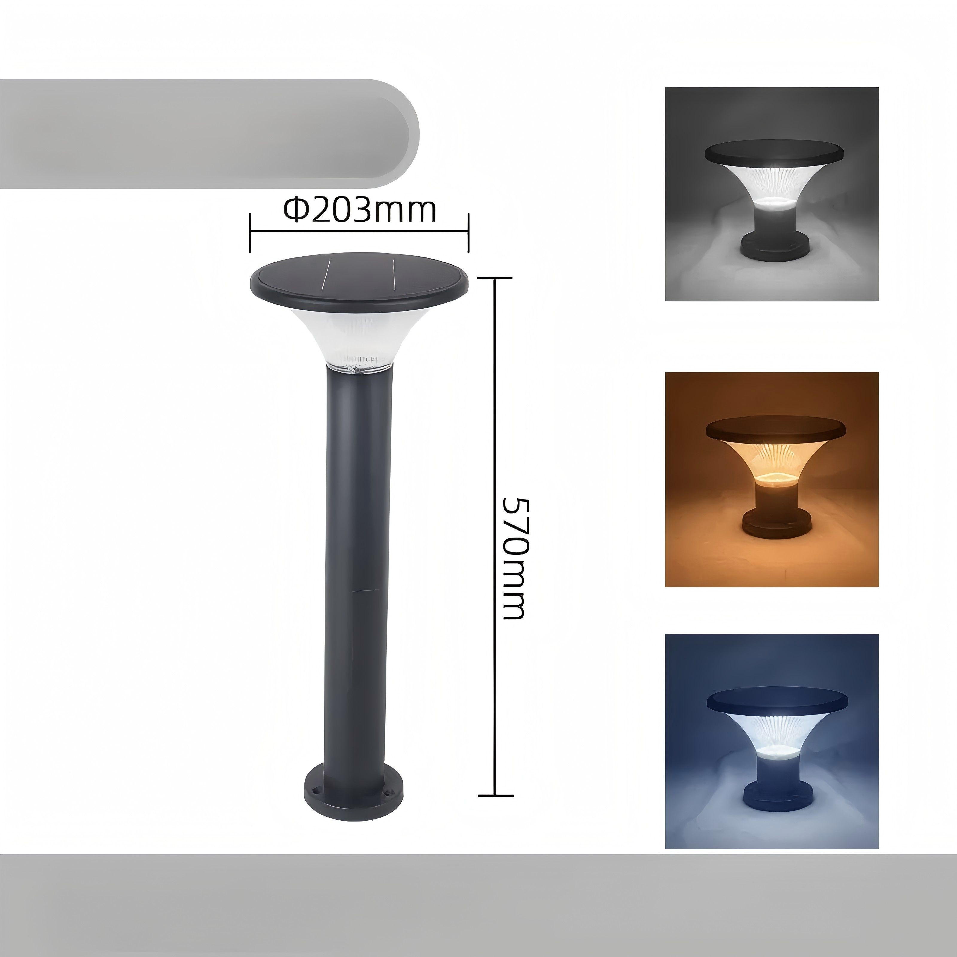 Outdoor LED garden light park villa ground plug light waterproof new Chinese style solar lawn light