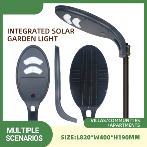 High power LED high pole lamp outdoor villa community induction landscape lamp 3 meters solar garden lamp
